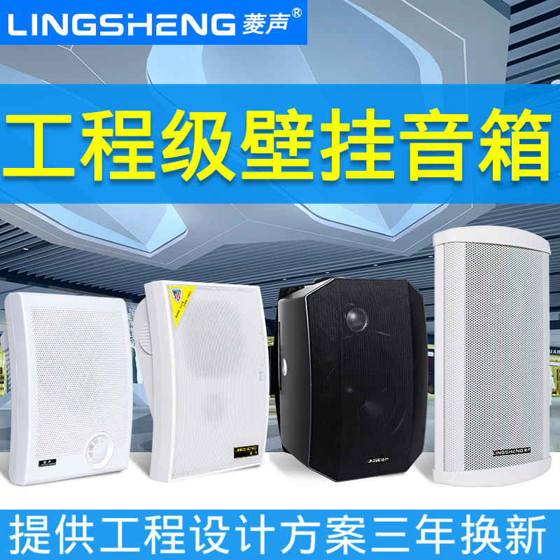 菱声定压壁挂音箱教室校园背景广播系统套装喇叭监控扬声器音响