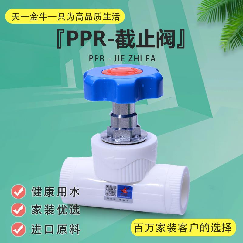 天一 金牛 PPR截止阀 PPR阀门 20 4分 25 6分 32 1寸 ppr水管