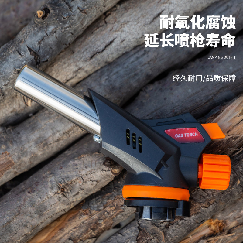喷枪头卡式液化气罐喷火枪烧猪毛烘培焊枪点火器喷灯家用喷火枪烧