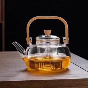 玻璃提梁壶加厚耐高温烧水壶带内胆电陶炉煮茶壶过滤家用泡茶壶