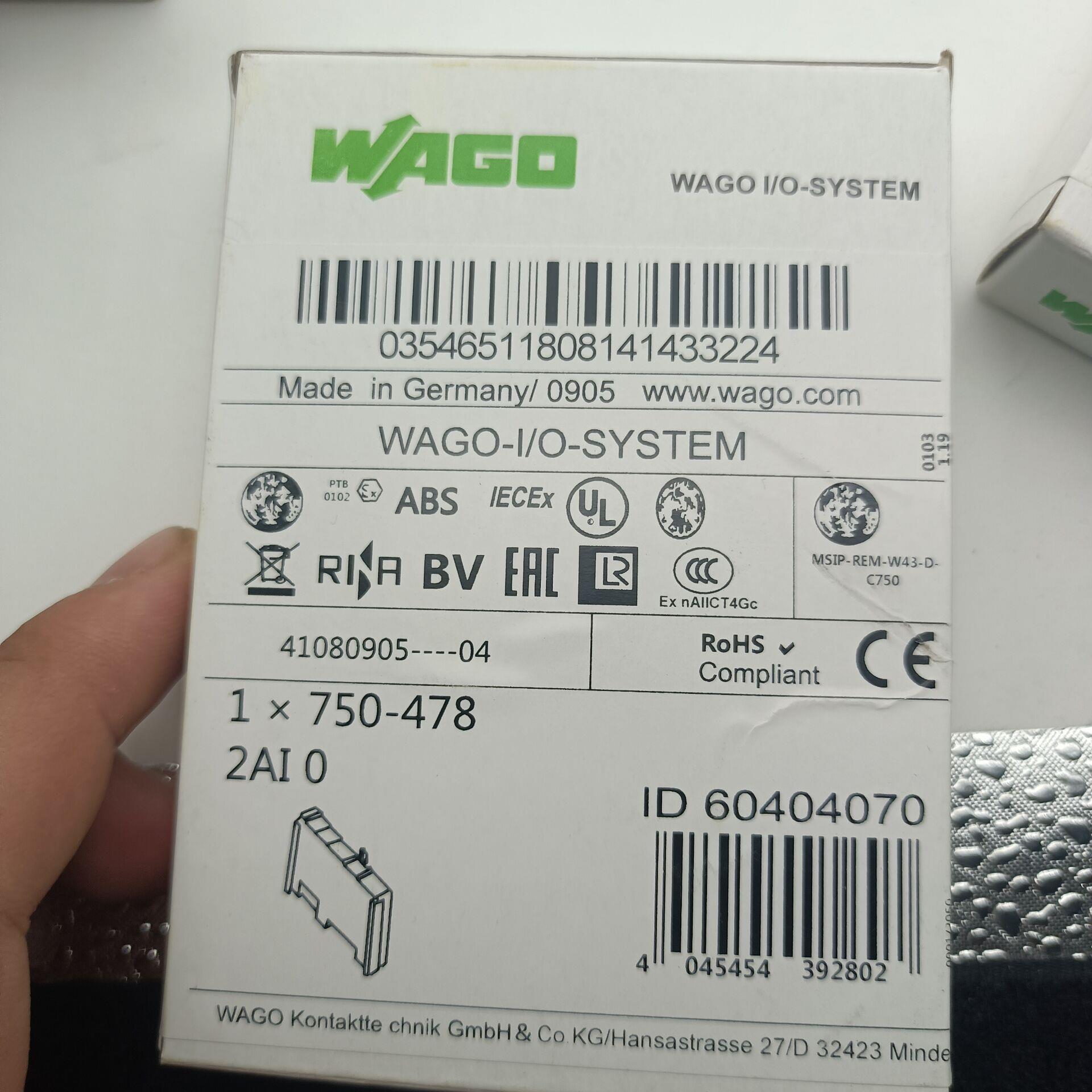 750-478万可模块WAGO模块750-478拍前询价