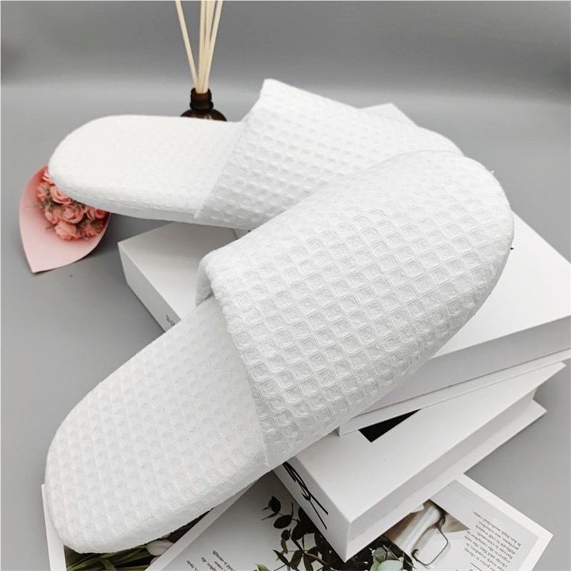 Одноразовые тапочки 10双包邮居家待客拖鞋 非一次性拖鞋 面包华夫格拖鞋 酒店拖鞋