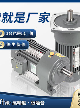 齿轮减速电机380V200W400W750W卧式立式调速变频刹车小金刚减