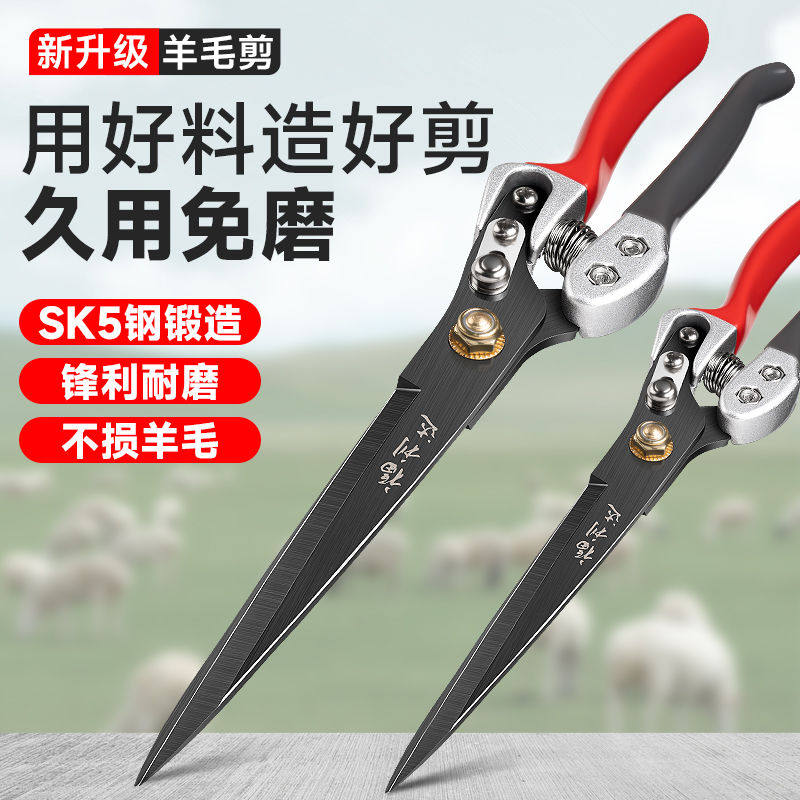剪羊毛的剪子手动羊毛剪兔毛弹簧剪刀大号家用狗剪毛专用剃毛