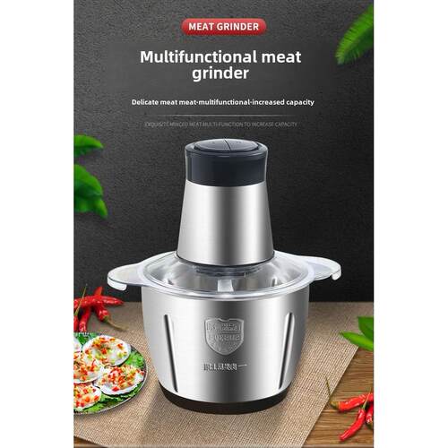 绞肉机家用不锈钢肉糜电动多功能电动食品加工机小肉糜蒜搅拌蔬菜