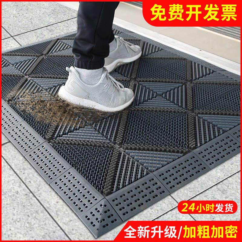 室外防滑蹭土进门地垫入户门前门口脚垫塑料门垫户外防水商用地毯