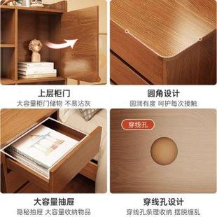 书桌书架一体学生学习桌椅组合办公桌写字桌子 电脑桌卧室家用台式