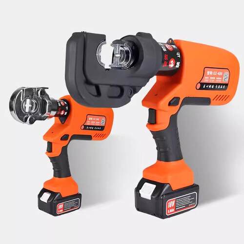充电液压钳EZ-300/400电动压线钳便携式小型铜铝端压接工具数显款