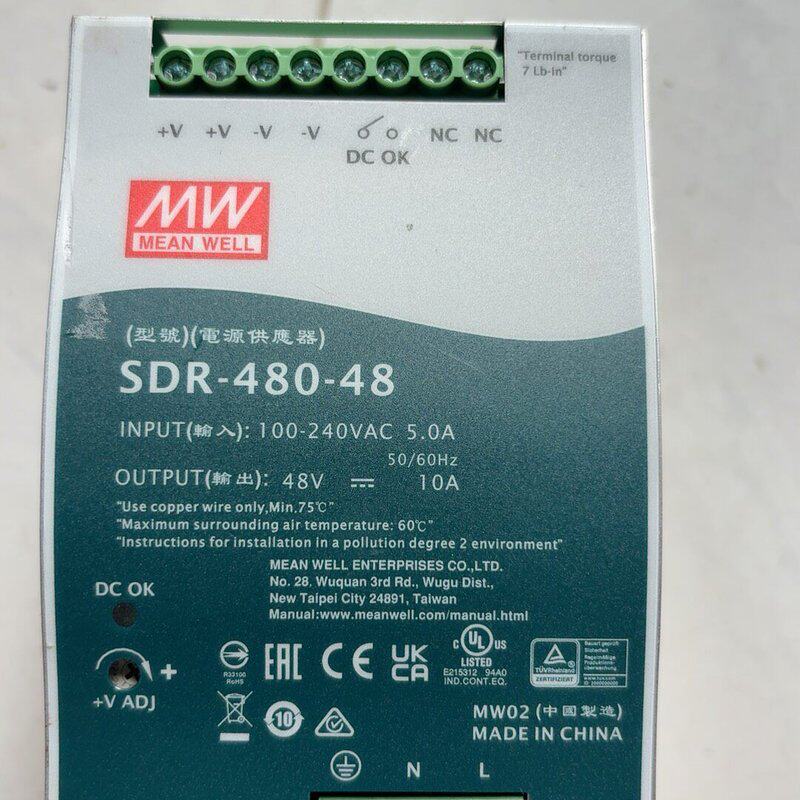 明纬SDR-480-48导轨电源，48V 10A，480W，