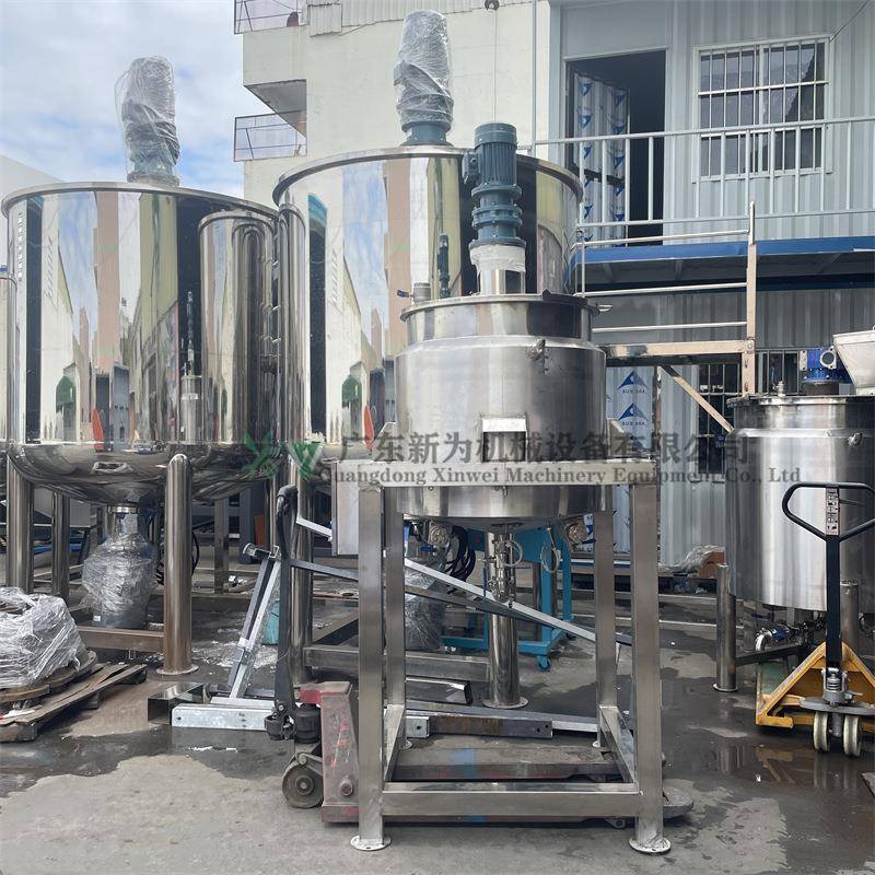 供应不锈钢液体增稠剂搅拌罐双层淀粉胶水溶解罐加热夹层拌料罐