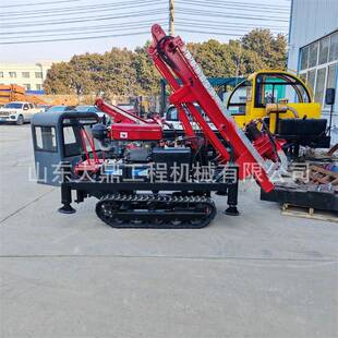 庭院式光伏打桩机农村太阳能板螺旋地钉拧桩机SD-260小型钻孔机