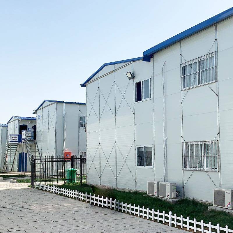 彩钢房临时可移动简易办公室宿舍组合房屋岩棉板可拆卸移动板房
