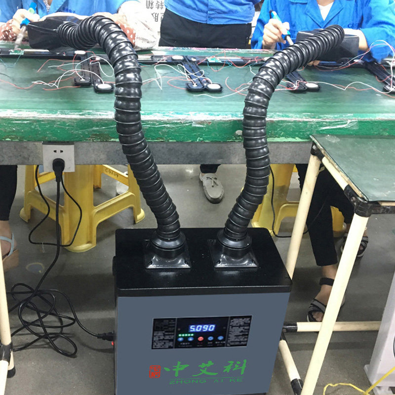 烙铁焊锡烟雾净化器移动式工业焊接吸烟机过滤激光打标烟尘净化器