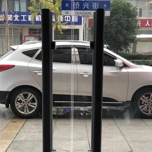 加厚玻璃门大拉手铝合金双开大门拉手对装玻璃门把手铝色黑色38圆