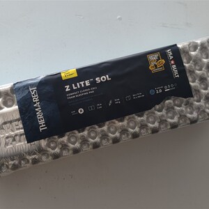Thermarest TAR Therm-a-Rest Z-Lite Sol户外蛋槽单人防潮垫露营