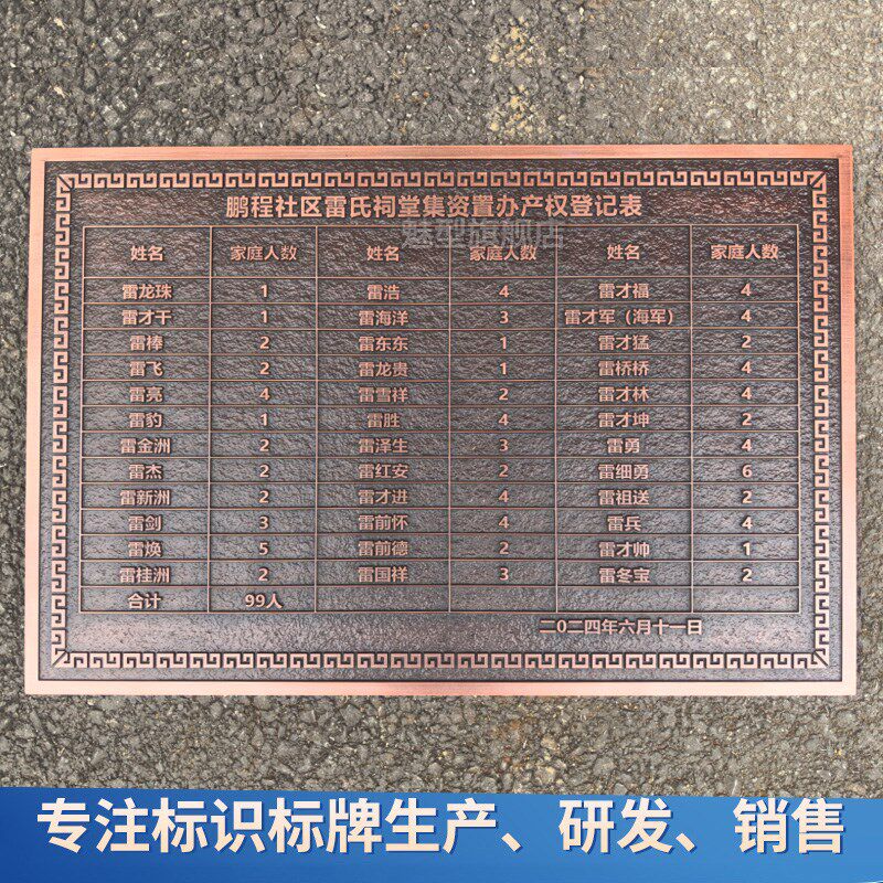 仿古铜牌匾牌定做刻字公司铜牌铭牌广告牌子铜板浮雕房号门牌订制