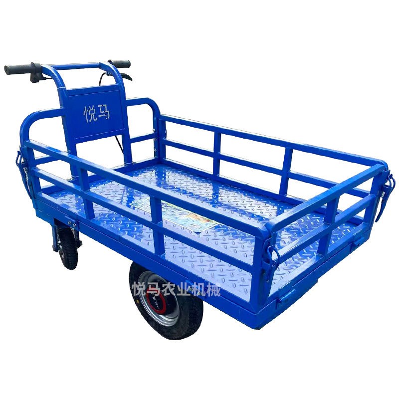 电动四轮车手推车搬运车仓库小型折叠拖拉平板车工地运输货车载重