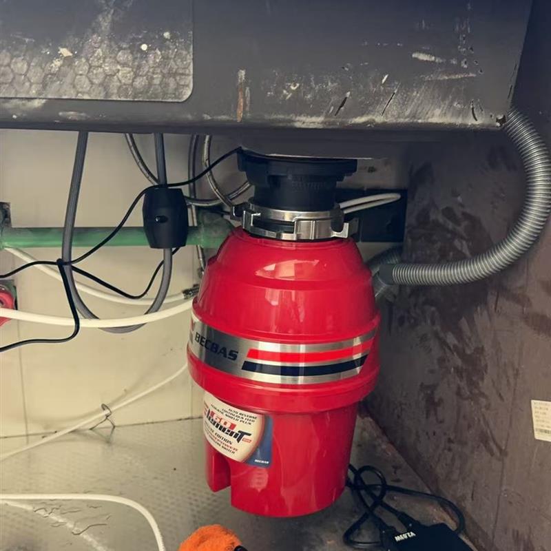 贝克巴E60evo食物垃圾处理器厨房家用厨余粉碎机水槽全自动