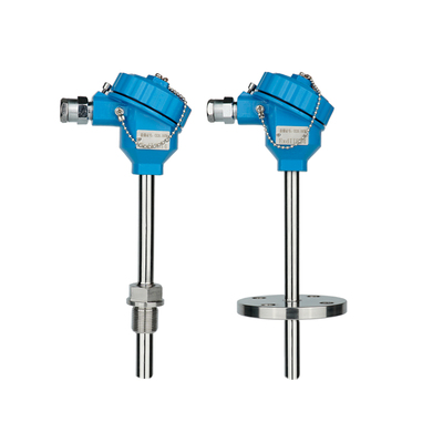 防爆一体化温度变送器pt100热电阻K热电偶WZP240传感器探头4-20ma