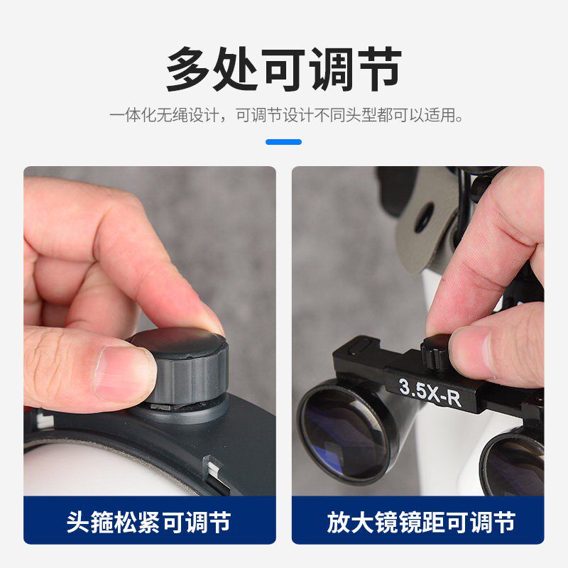 头戴式放大镜 高亮度手术头灯LED外科整形耳鼻喉骨科脊柱全科通用