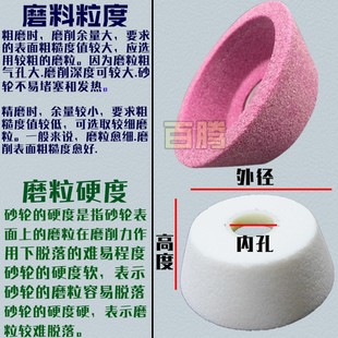 进口碗型砂轮片碗形白刚玉磨刀机碗口碗行打磨片沙轮碗状抛光碗式