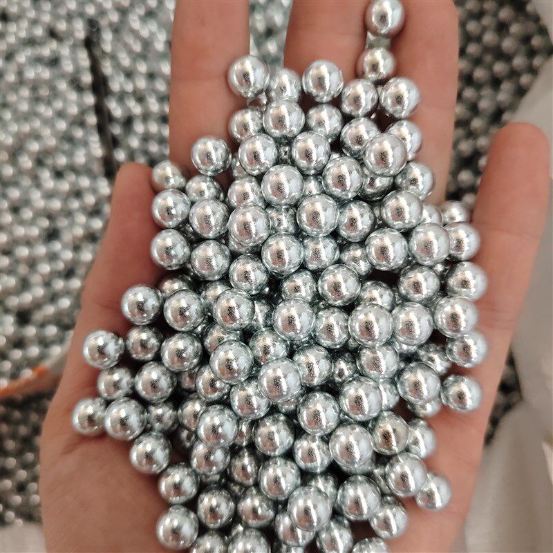 精品无瑕镀锌磨砂钢珠弹弓钢球8mm9毫米50公斤弹珠圆球磁泥丸包邮