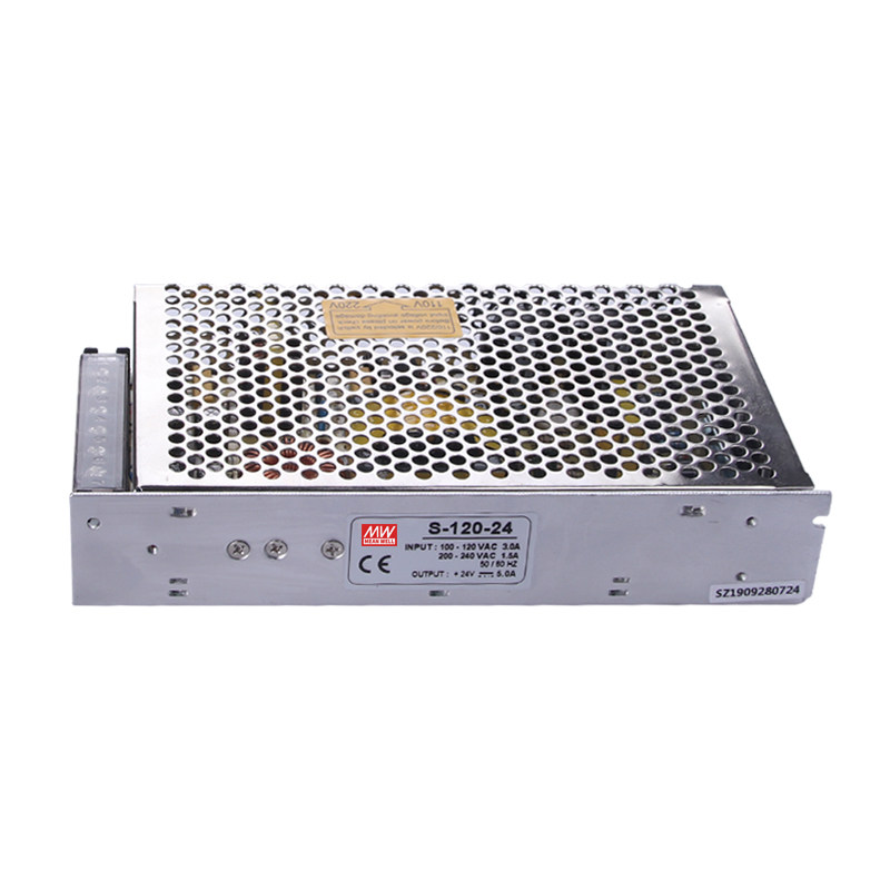 明伟开关电源S-120-24v5A监控直流220伏转5V 12V10A变压器36v/48v