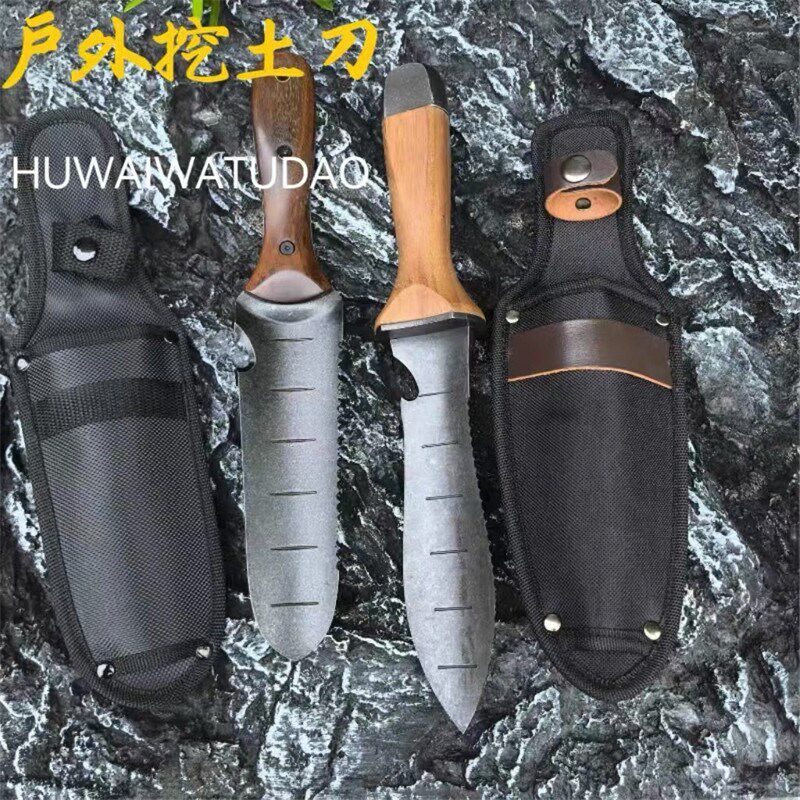 多功能挖土铲野外钓鱼不锈钢铲户外工兵铲赶海露营铲园艺种花铲子