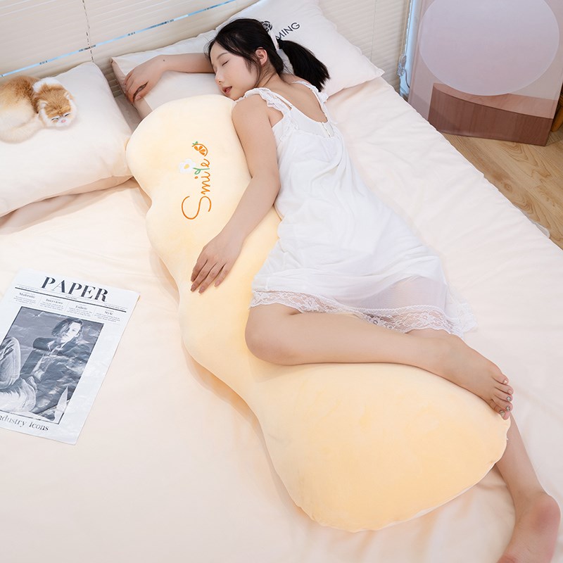 女生床上睡觉专用夹腿抱枕大人侧睡凉感冰丝长条枕男生款床头靠垫