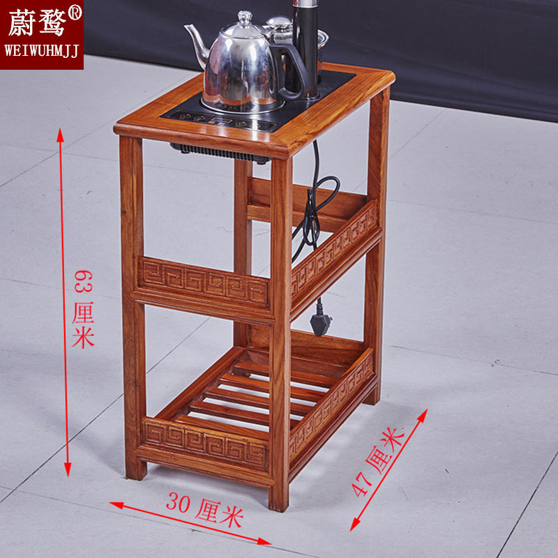 红木小茶几花梨木烧水架中式移动边几角几刺猬紫檀木泡茶桌茶水柜