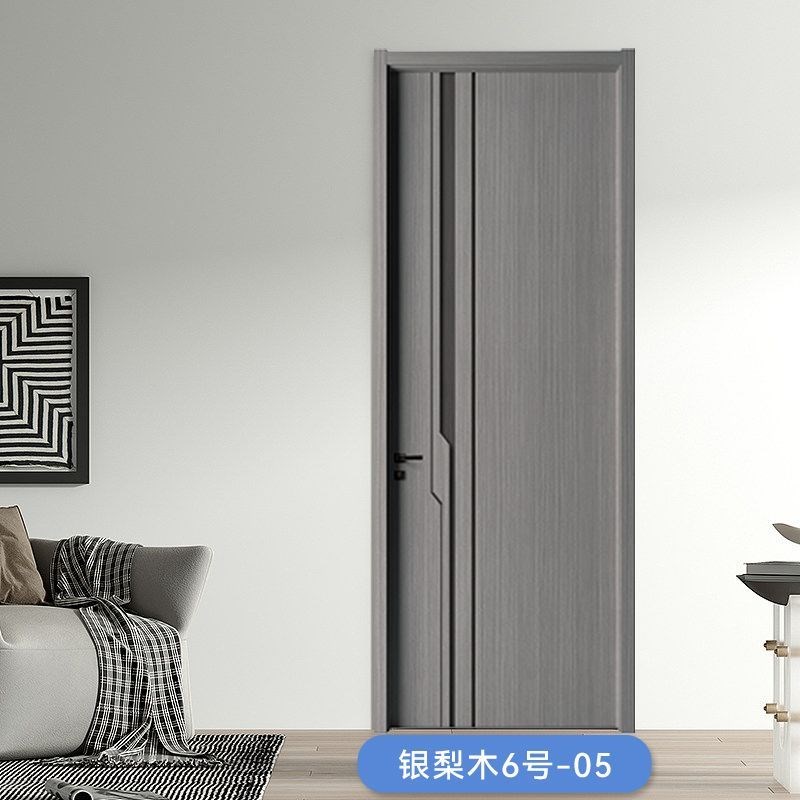 2024新款实木复合门碳晶木门室内门卧室门房门定制隔音实木门全套