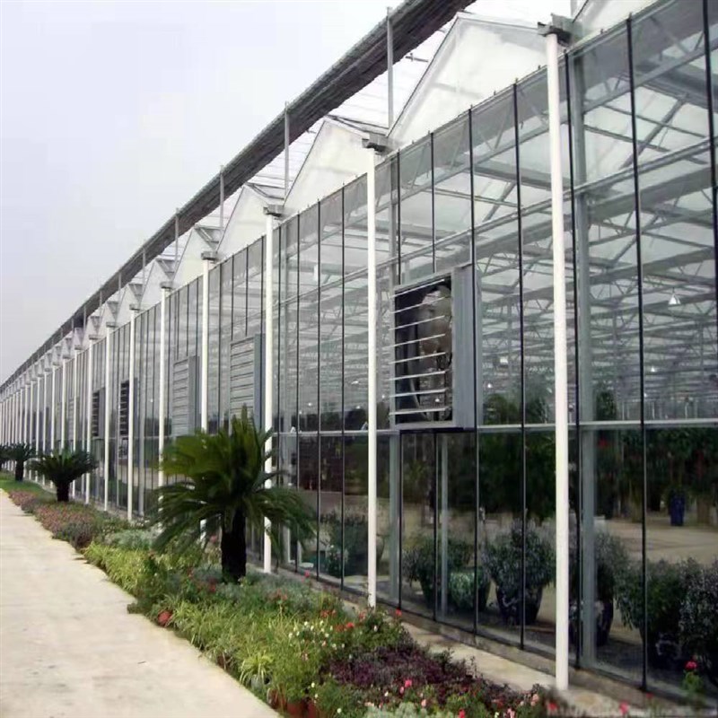 智能玻璃温室 大棚骨架加工定制 农业观光展厅纹络型种植棚钢管
