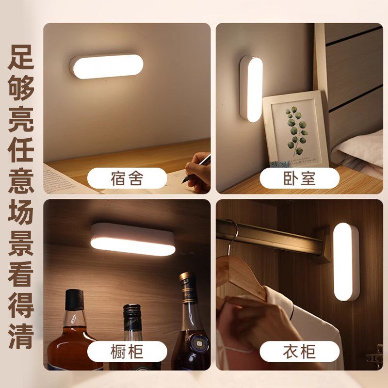 小夜灯台灯充电照明灯宿舍床上用小灯寝室卧室床头磁吸吸附阅读灯