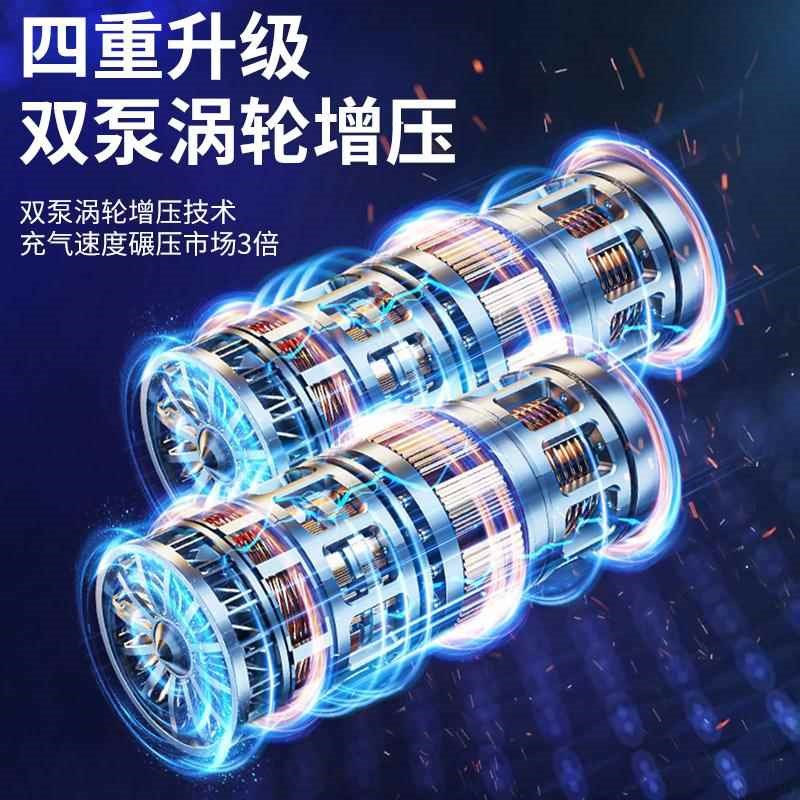 车载充气泵加吸尘器一体机汽车用大功率高压两用无线大吸力四合一