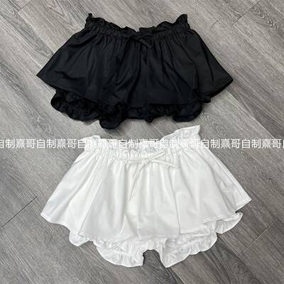 纯欲辣妹风甜美减龄蛋糕裙2026冬季新款高腰百木耳边防走光半身裙