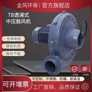 鼓风机 5有机肥发酵中压风机4000W中压离心风机2200W透浦式 150