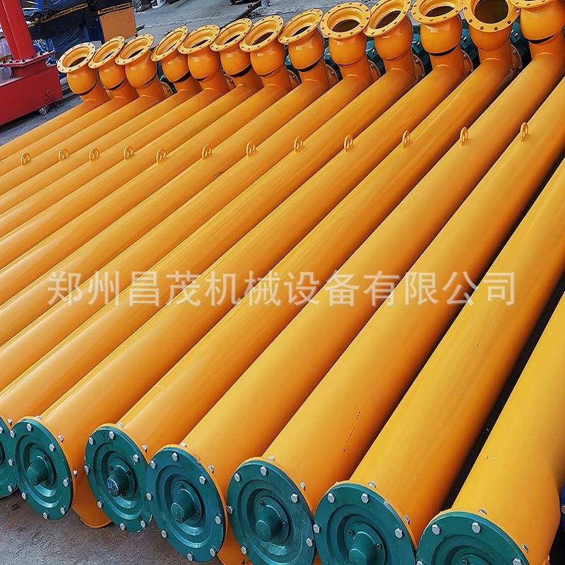 倾斜输送煤粉矿粉管式螺旋输送机干粉上料输送设备