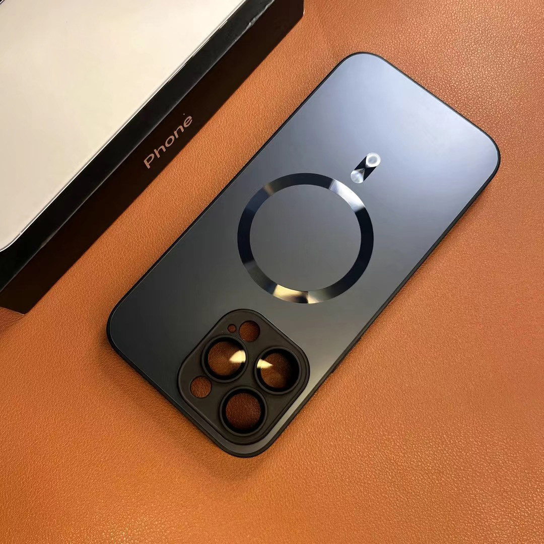 磁吸手机壳适用苹果16pro手机壳iPhone17简约防摔15promax磨砂14plus亲肤手感13男防指纹12女11保护套镜头膜