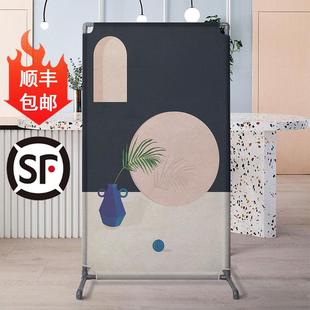 家用简约轻奢屏风隔断卧室客厅阳台遮挡入户玄关可移动挡风矮屏风