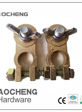 奥诚T017款加厚纯铜汽车电瓶接头蓄电池端子215克正负极卡头