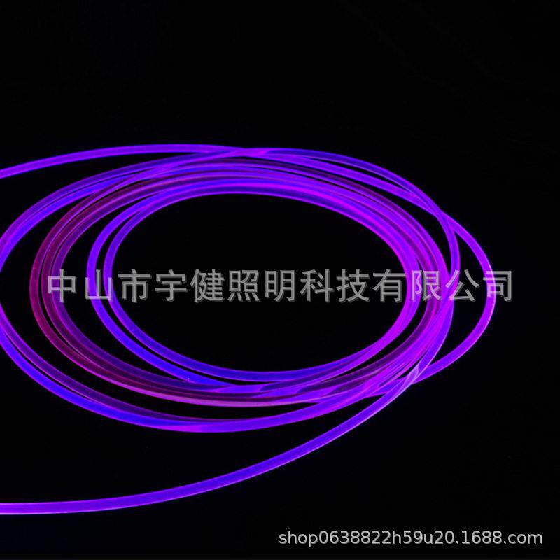 厂家直供 3.0MM超亮通体光纤/塑料光纤/导光条/发光线/发光条
