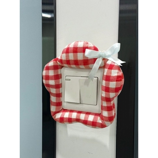 新款可爱花朵开关贴保护套家用插座边框创意遮丑防水装饰防潮墙贴