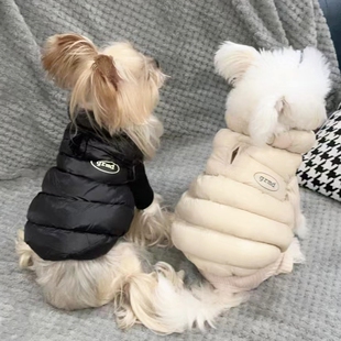 约克夏专用衣服狗狗羽绒棉服冬季款冬天装保暖棉衣袄超小体犬服装