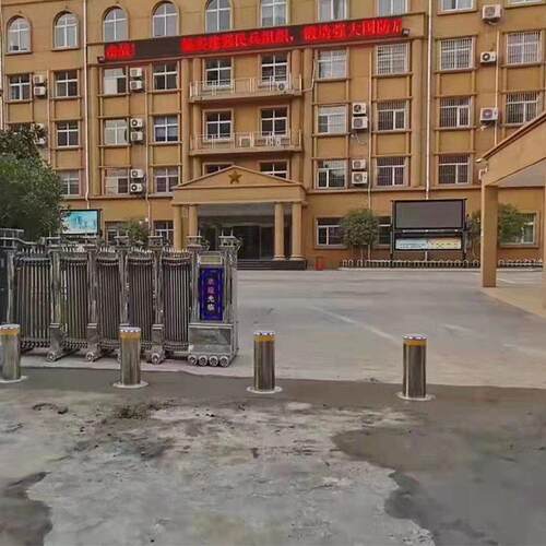 厂动家现液压596货升降柱电动遥控不锈全自升钢降桩路桩路障
