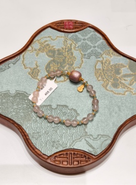 南京鸡鸣代寄大漆系列淡粉色女生手串手链唯美女生手链文创礼物