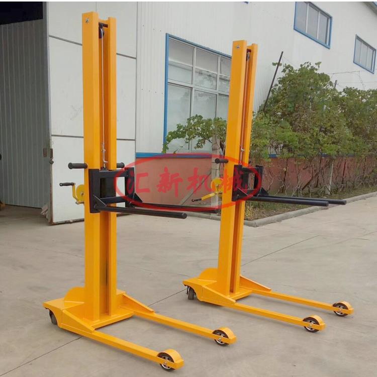手摇单臂堆高车手动液压车升高车升降叉车搬运装卸铲车堆垛叉车