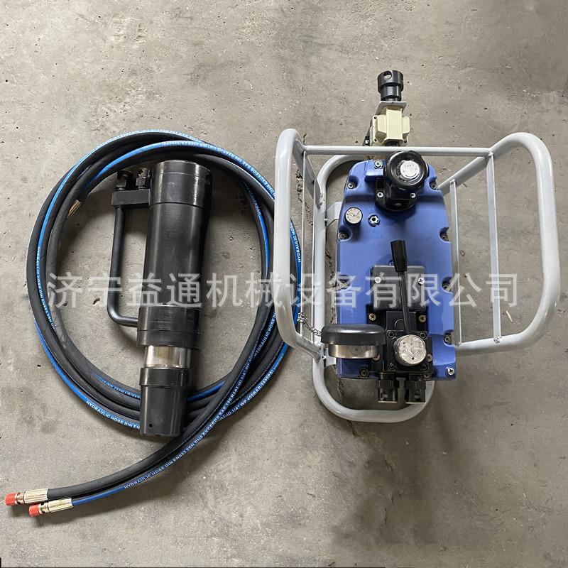 MQ18气动锚索张拉机具 张拉千斤顶 QYB-60型气动液压泵 高压胶管