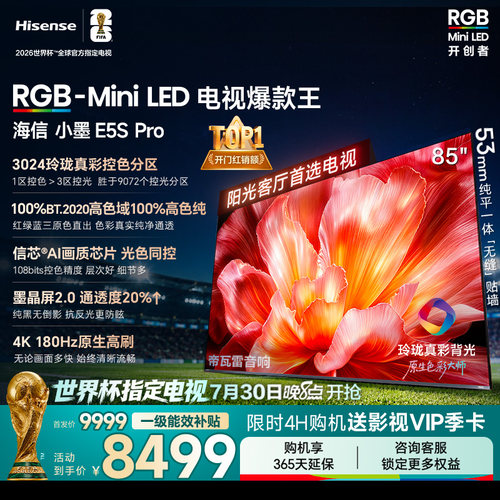 海信RGB-MiniLED小墨85E5SPro