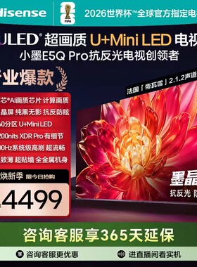 海信小墨E5Q Pro 65英寸超画质U+MiniLED墨晶屏 电视机E5NPRO升级