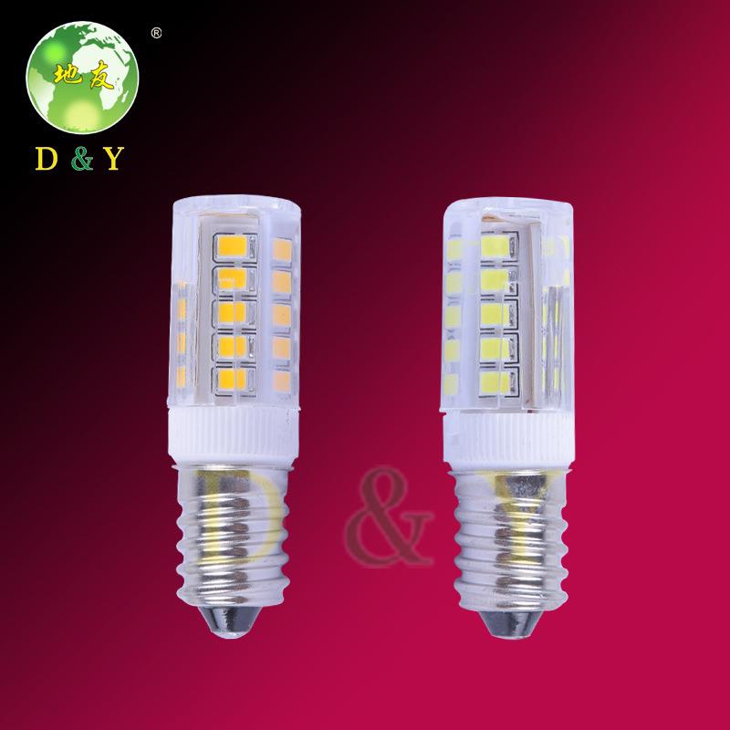 厂家E14e12E17小螺口灯泡led 5W7瓦陶瓷玉米三色红油烟机冰箱灯泡